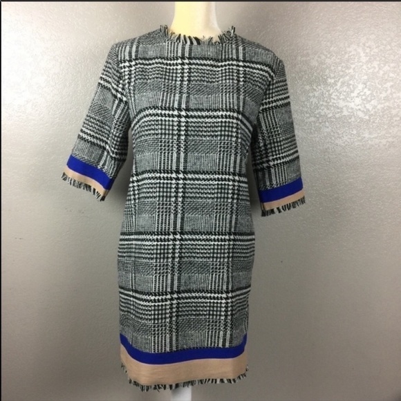 English Factory Herringbone Tweed Lined Dress Size 8 Retail Value $168 SALE - Picture 9 of 9